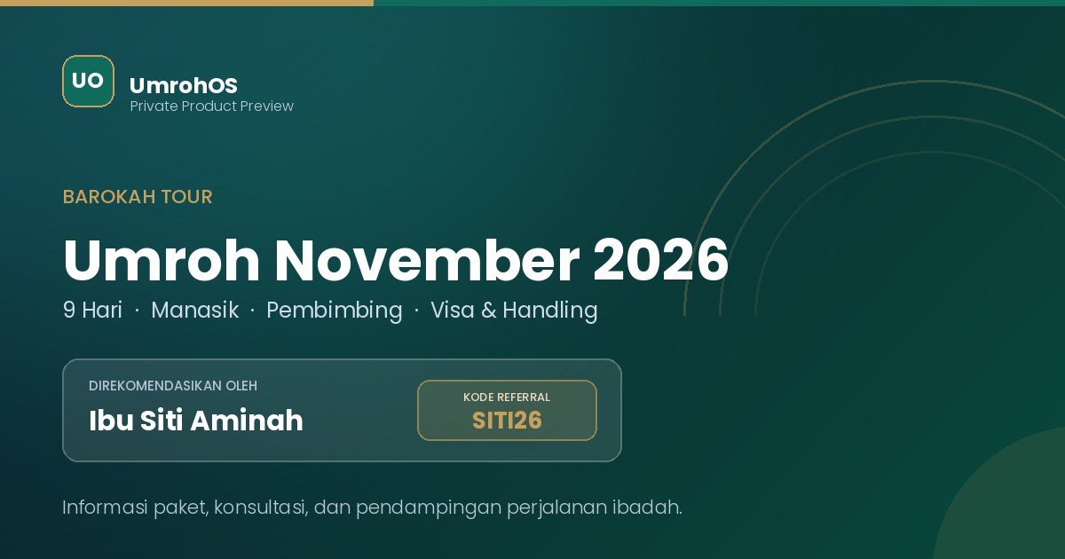 Pratinjau tautan referral